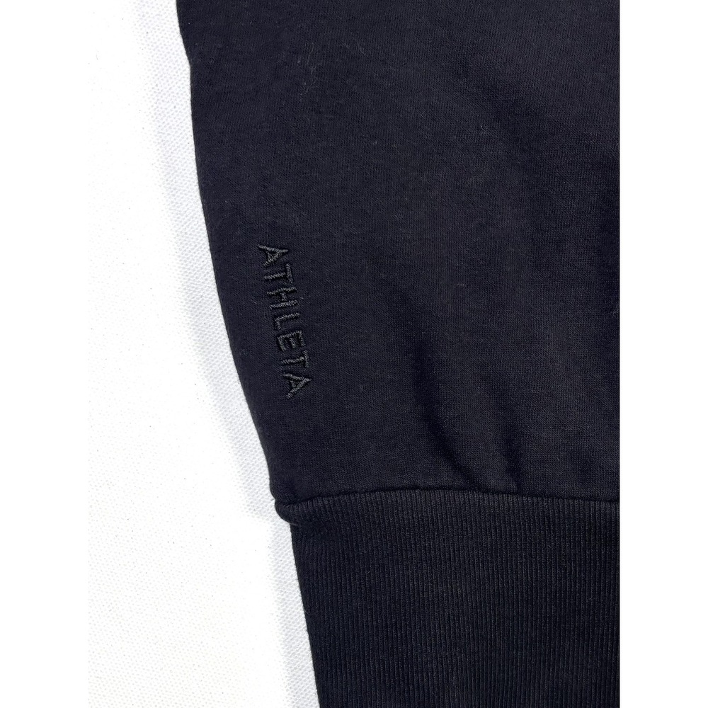 Athleta Sweatshirt Women's Small Power of She Black Crewneck Pullover - Picture 8 of 10